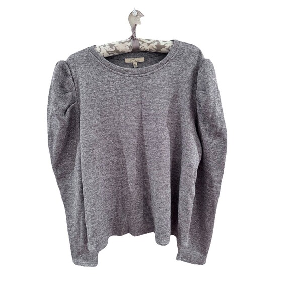 Les Serein Women's Marcello Puff Shoulder Lurex Knit Top Fancy Size XXL NWT - Picture 1 of 7